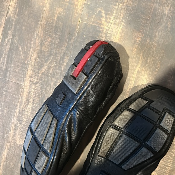 Prada Black Leather Ballet Flats Size 35.5 - Picture 7 of 8